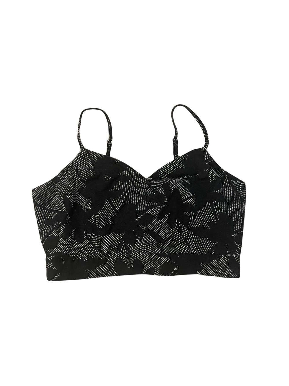 Universal Thread Black and White Patterned Knit Top